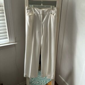 INC International Concepts Cream Women's Trousers